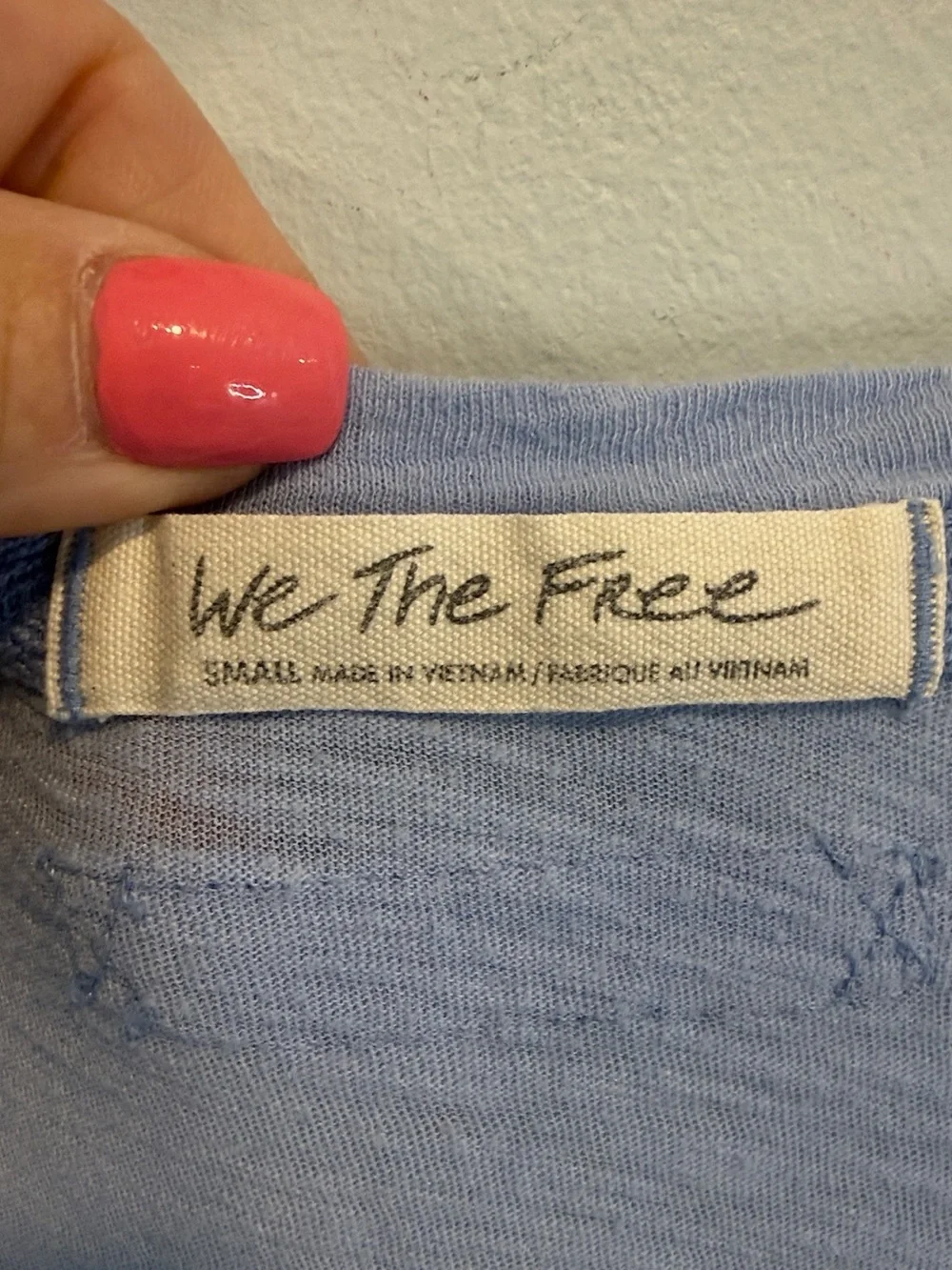 Free People We The Free “Betty” long sleeve in Heathered Blue S